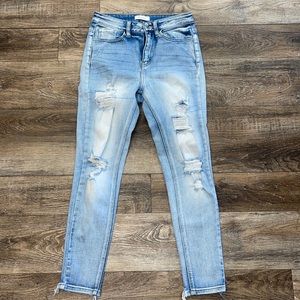 Kan can high waisted skinny jeans